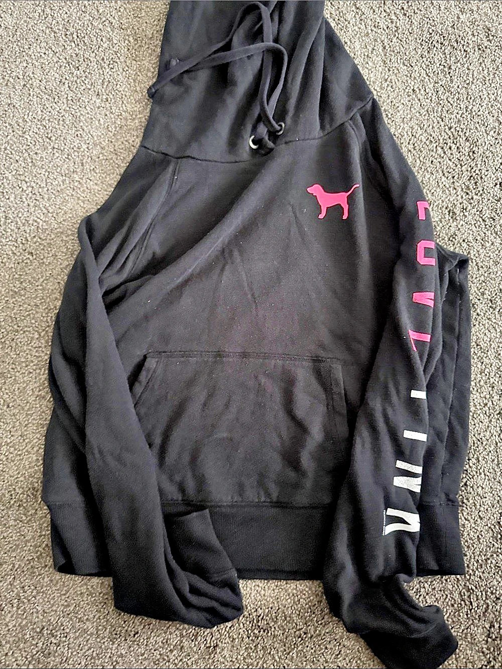 Victoria's Secret Pink Logo Sleeve Hoodie